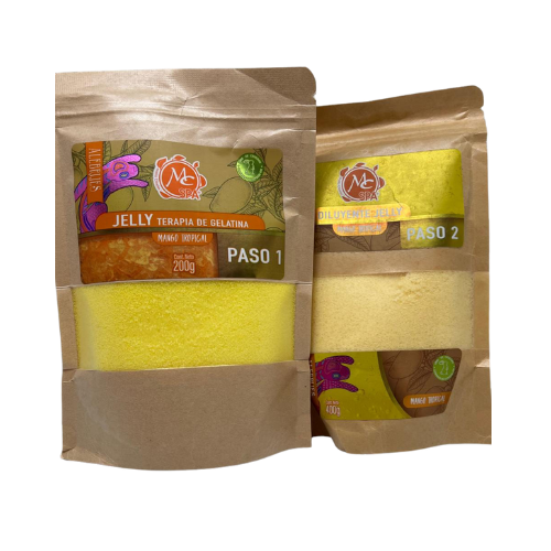 JELLY TERAPIA DE GELATINA MANGO TROPICAL  EN 2 PASOS