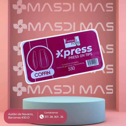 Tip Press On Coffin